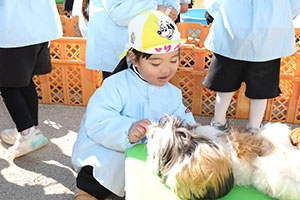 ふれあい動物園　たのしかったね　年少組