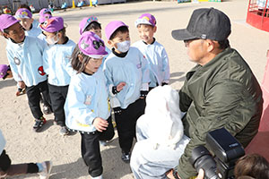 ふれあい動物園　たのしかったね　年長組