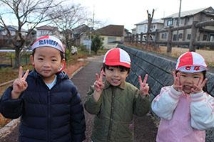 お散歩へでかけました　りす・ぱんだ