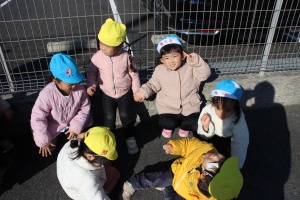 お散歩へでかけました　あひる・さくら