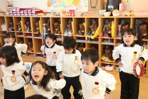 楽器で遊びました🎵　きりん