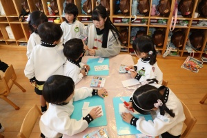 年賀状を書きました　ことり