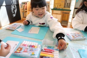 年賀状を書きました　ことり