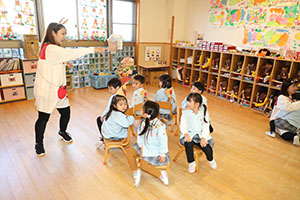 いす取りゲーム　きりん