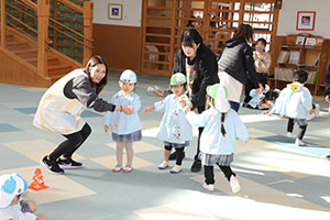 リレー楽しかったね　こあら・ことり・ぱんだ