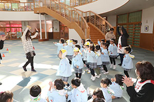 リレー楽しかったね　こあら・ことり・ぱんだ