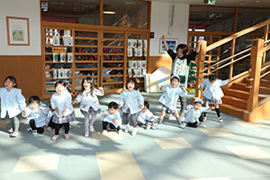 リレー楽しかったね　こあら・ことり・ぱんだ