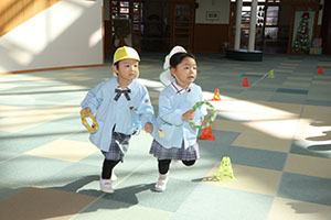 リレー楽しかったね　こあら・ことり・ぱんだ