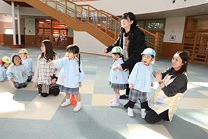 リレー楽しかったね　こあら・ことり・ぱんだ