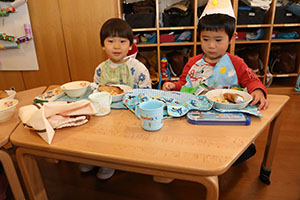 クリスマスランチ🎄🍴　ひよこ・あひる・ぺんぎん