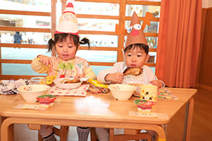 クリスマスランチ🎄🍴　ひよこ・あひる・ぺんぎん