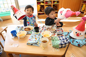 クリスマスランチ🎄🍴　ひよこ・あひる・ぺんぎん