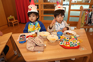 クリスマスランチ🎄🍴　ひよこ・あひる・ぺんぎん