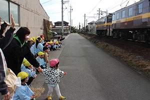 お散歩へでかけました　ひよこ・ひまわり