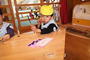 電車の制作　あひる