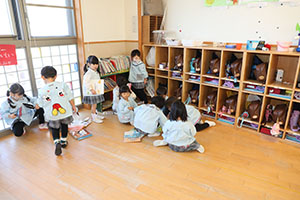 大掃除をしました　すみれ・ばら・たんぽぽ・りす・うさぎ・B・D