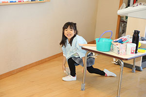 大掃除をしました　すみれ・ばら・たんぽぽ・りす・うさぎ・B・D