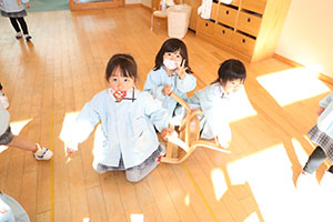 大掃除をしました　すみれ・ばら・たんぽぽ・りす・うさぎ・B・D