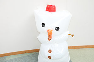 雪だるまころがし　うさぎ・ぱんだ