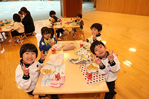 みんなでお給食　あひる・すみれ