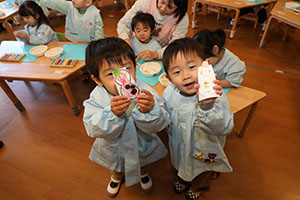 スノードームの制作　あひる