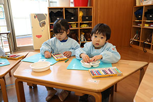 スノードームの制作　あひる