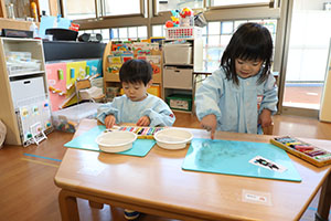 スノードームの制作　あひる