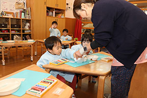 スノードームの制作　あひる