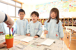 書初めごっこ　ひまわり