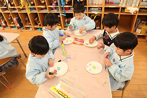 コマの制作　さくら