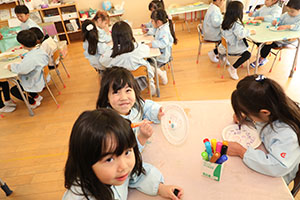 コマの制作　さくら