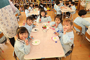 コマの制作　さくら