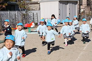 マラソン活動が始まりました　C・ひまわり・たんぽぽ・さくら・ことり・ぱんだ