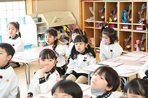 書初め大会　がんばりました　年長組　NO.1