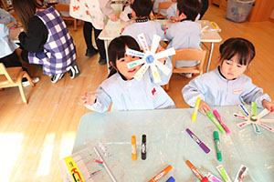 コマの制作　うさぎ