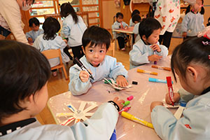 コマの制作　うさぎ