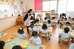 絵馬の制作　こあら