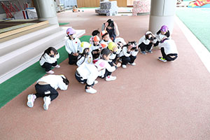 避難訓練がありました　ー地震の場合ー