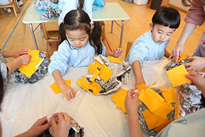 作品展の制作活動　ぱんだ