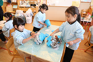 作品展の制作活動　ぱんだ