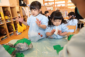 作品展の制作活動　ぱんだ