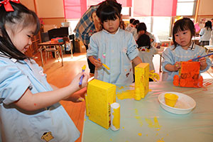 作品展の制作活動　りす