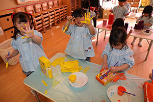 作品展の制作活動　りす