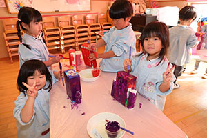 作品展の制作活動　りす