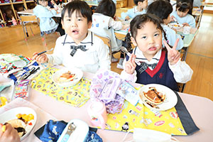 ホットケーキパーティ　　ひまわり・たんぽぽ・すみれ