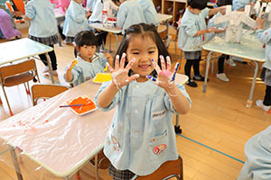 作品展の制作活動　すみれ