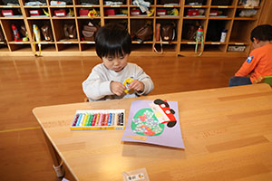 獅子舞の制作　あひる