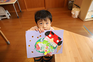 獅子舞の制作　あひる