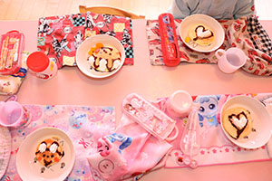 ホットケーキパーティ　うさぎ・ことり・ぱんだ