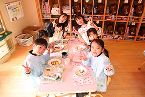 ホットケーキパーティ　うさぎ・ことり・ぱんだ